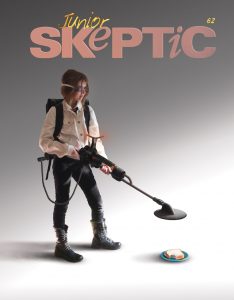 Junior Skeptic 62 cover illustration by Daniel Loxton with Samantha May