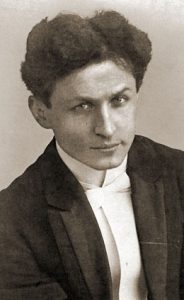 Portrait detail of promotional photo of Harry Houdini